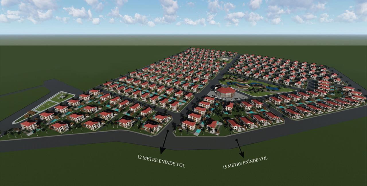 Villa Land for Sale in Antalya, 71 Decares of Land with 297 Villas in Total with Reconstruction and Project