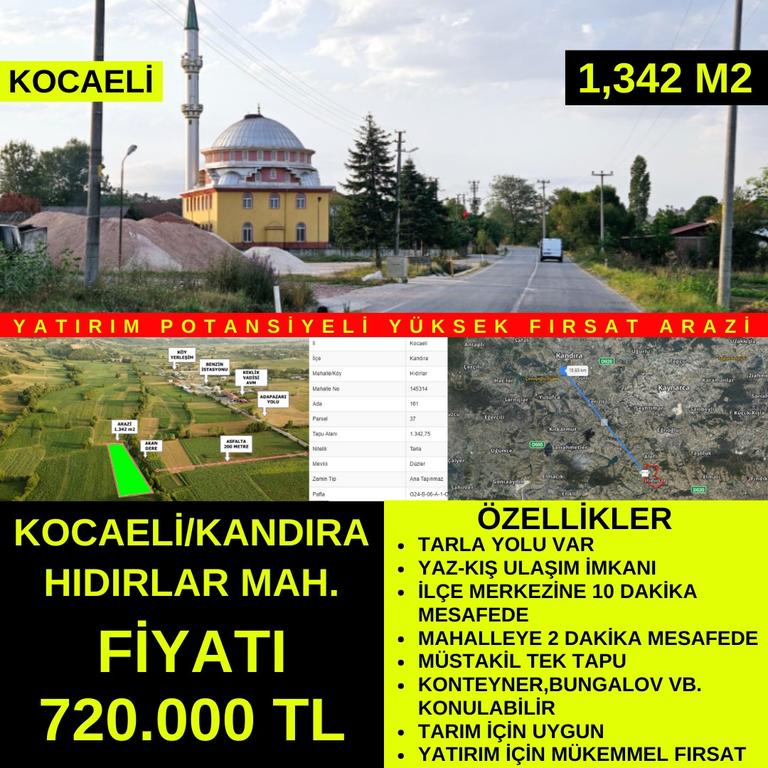 hıdırlar köyde klepir  arazi  ak emlak ta Image 1